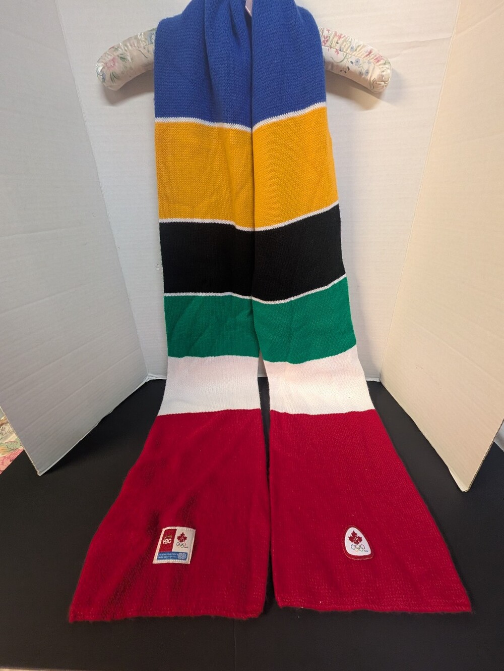 Hudson's Bay HBC Team Canada 2006 Olympics Stripe Knit  Scarf